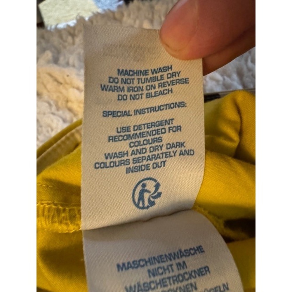 Boden Womens Pants Size Yellow Stretch Chino Career Casual Polka Dot - 6R - Picture 9 of 11